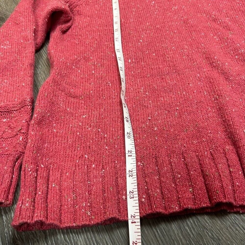 Woolrich Sweater Soft Ruby Heather Button Cowl Ne… - image 7